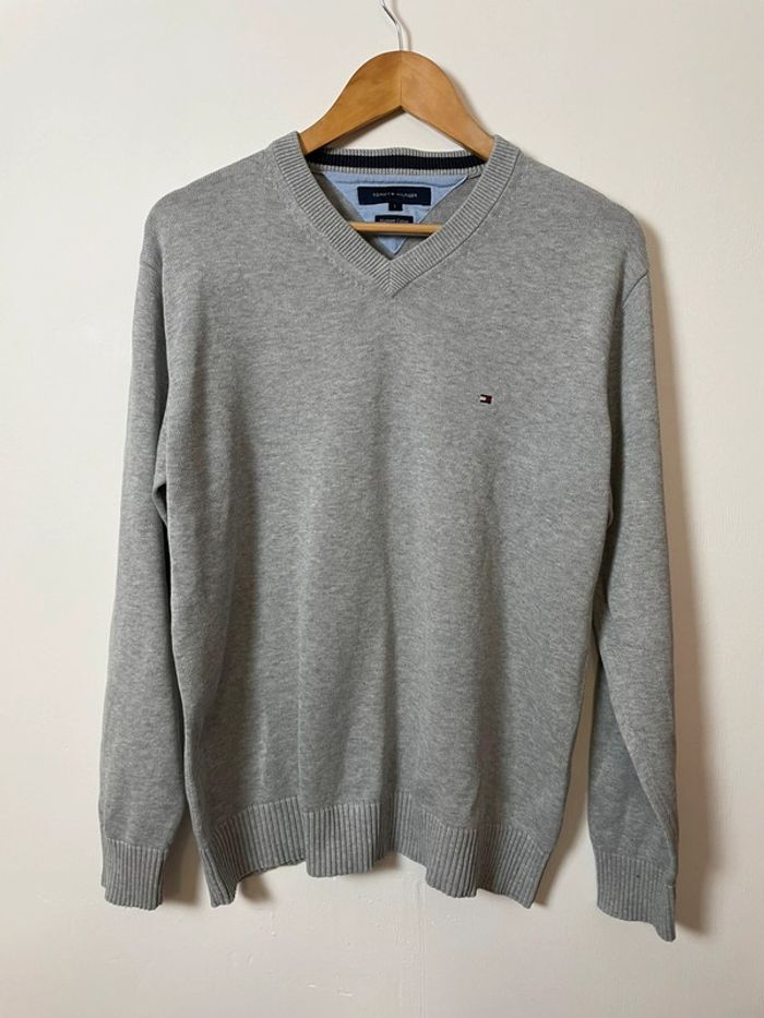 Pull Tommy Hilfiger – Homme – Taille L – Gris