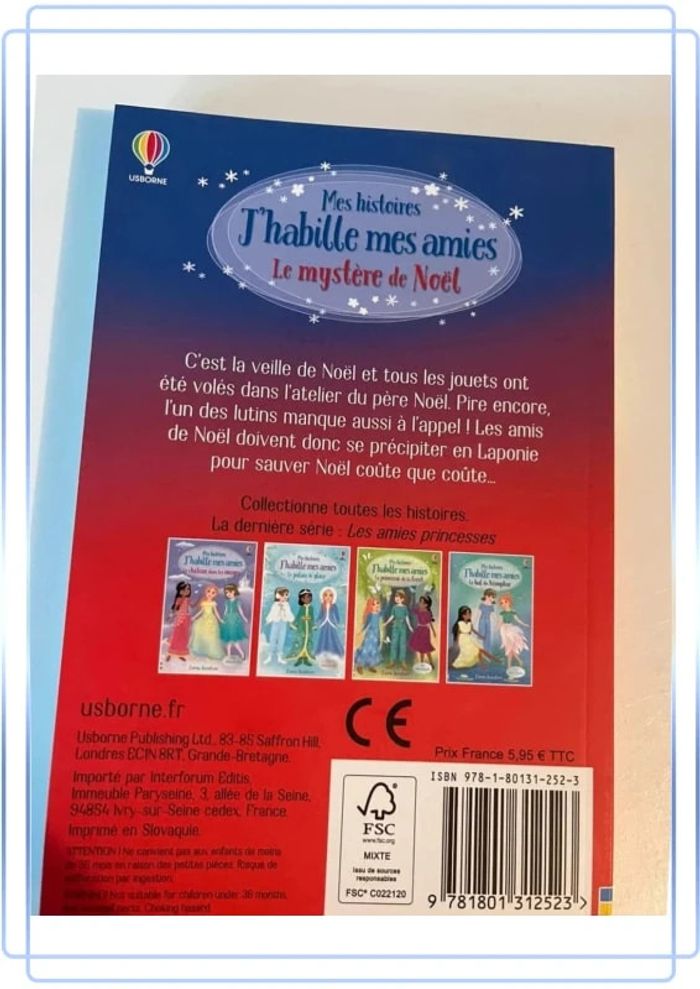 Livre mes histoires j’habille mes amies le mystère de Noël - photo numéro 2