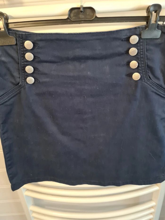 Jupe crayon bleue