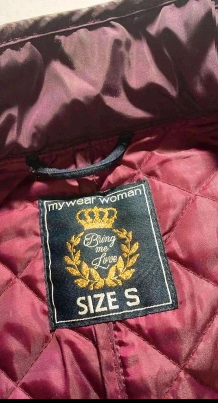 Blouson violet matelassé My Wear Woman T36 S - photo numéro 3