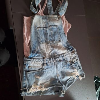 Salopette short tshirt