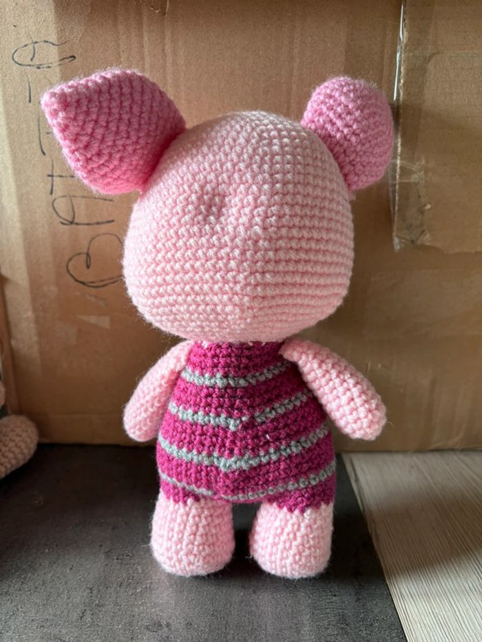 Peluche fait main porcinet - photo numéro 2