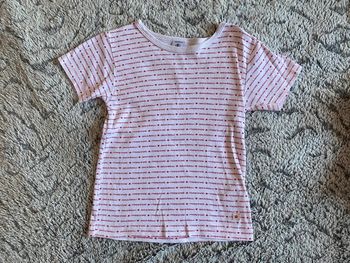 Teeshirt blanc avec coeur Petit Bateau - 6 ans