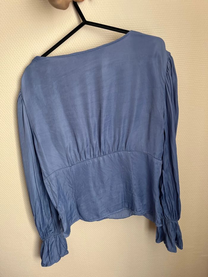 Blouse bleu Zara taille S - photo numéro 8
