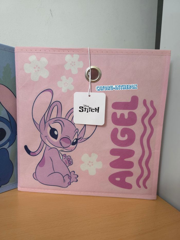 Cube de rangement / Storage cube Disney Stitch & Angel | 30x30 - photo numéro 2