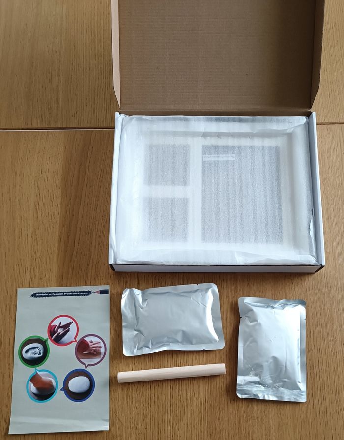 NEUF : coffret kit empreinte argile bébé - photo numéro 2