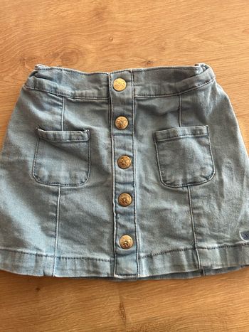 Jupe jeans à pression