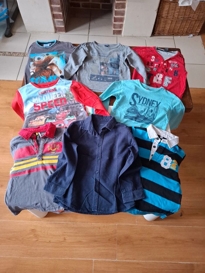 Lot t-shirt manches longues 5 ans