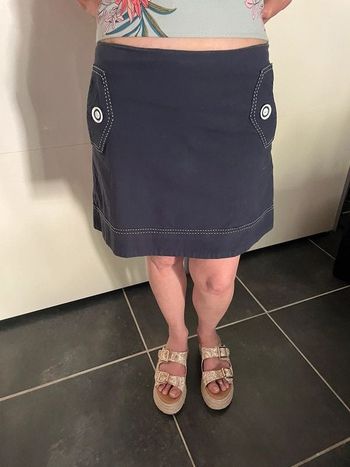 jupe bleu marine