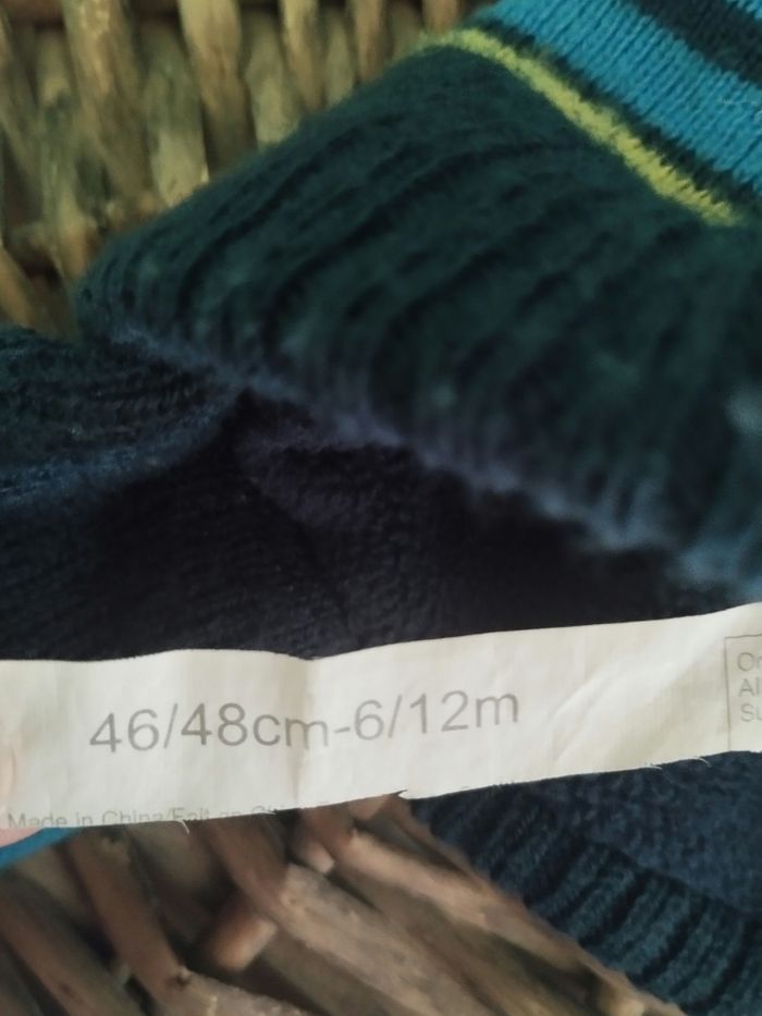 Bonnet garçon 6/12 mois  46/48 cm - photo numéro 6