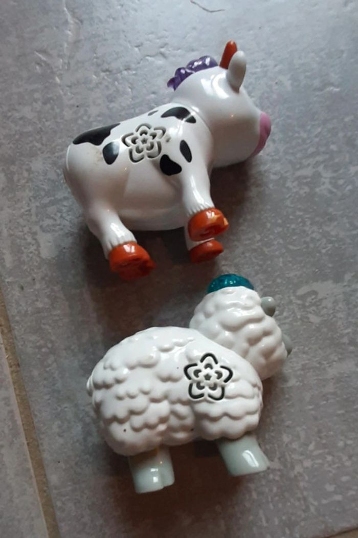 2 tut tut animo sans roues vache et mouton - photo numéro 3