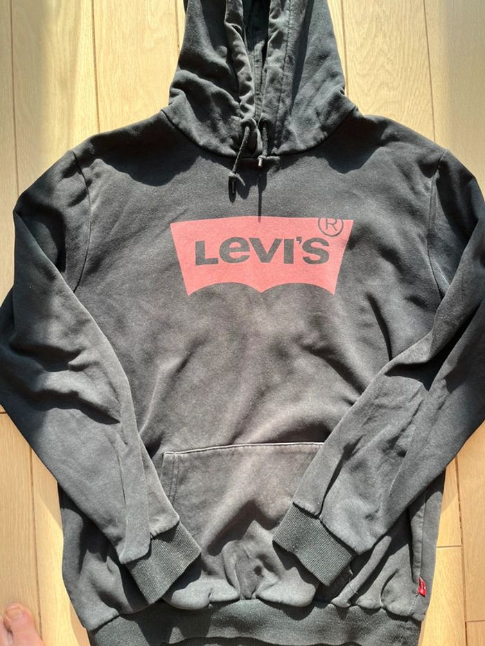 Sweat à capuche Hoodie pull levis noir - photo numéro 10