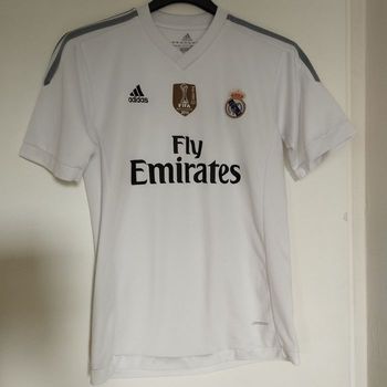 Maillot blanc foot Réal Madrid World Champions 2014