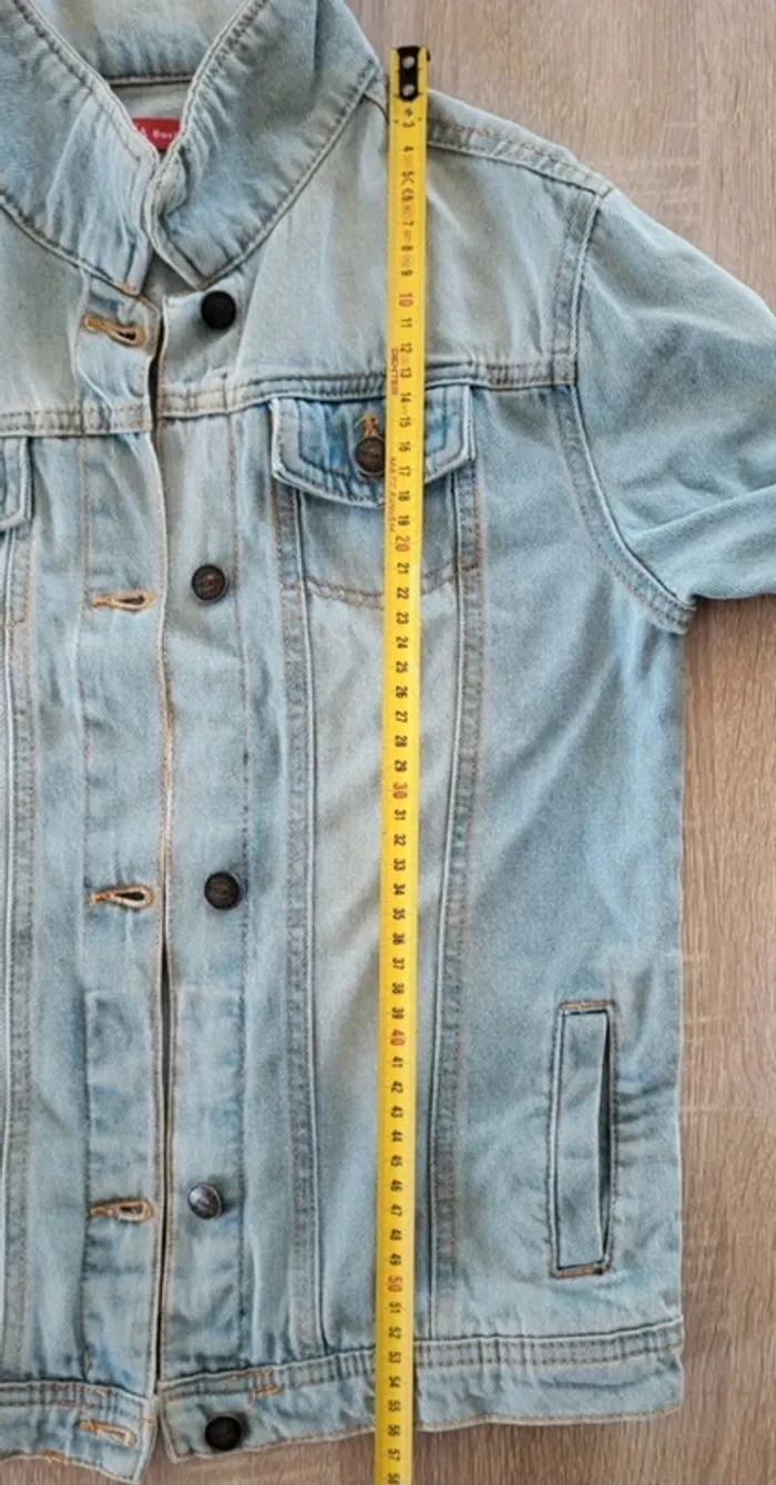Veste en jean bleue claire Tissaia Taille 14ans - photo numéro 11