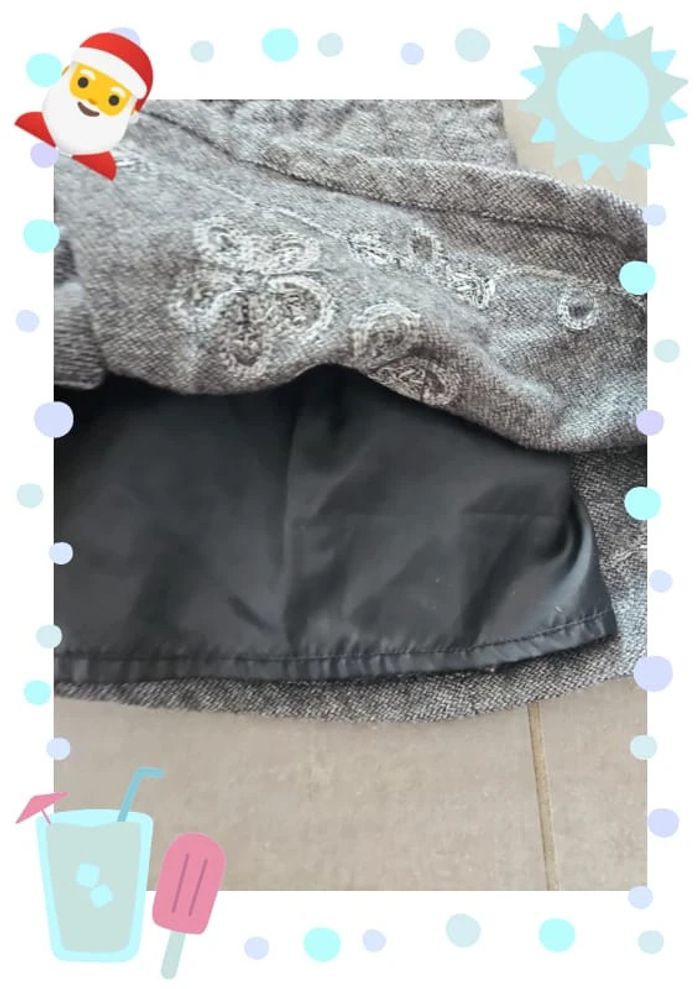 Jupe en laine taille 4 ans jupe hiver mi saison - photo numéro 2