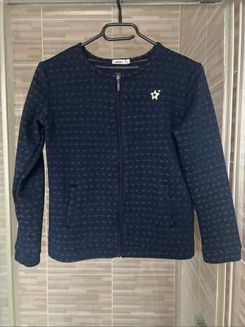 Gilet sweat bleu marine Gemo 12 ans