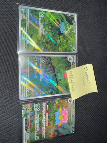 Bulbasaur 166/165 NM Ivysaur 167/165 NM Venusaur Ex 198/165 NM