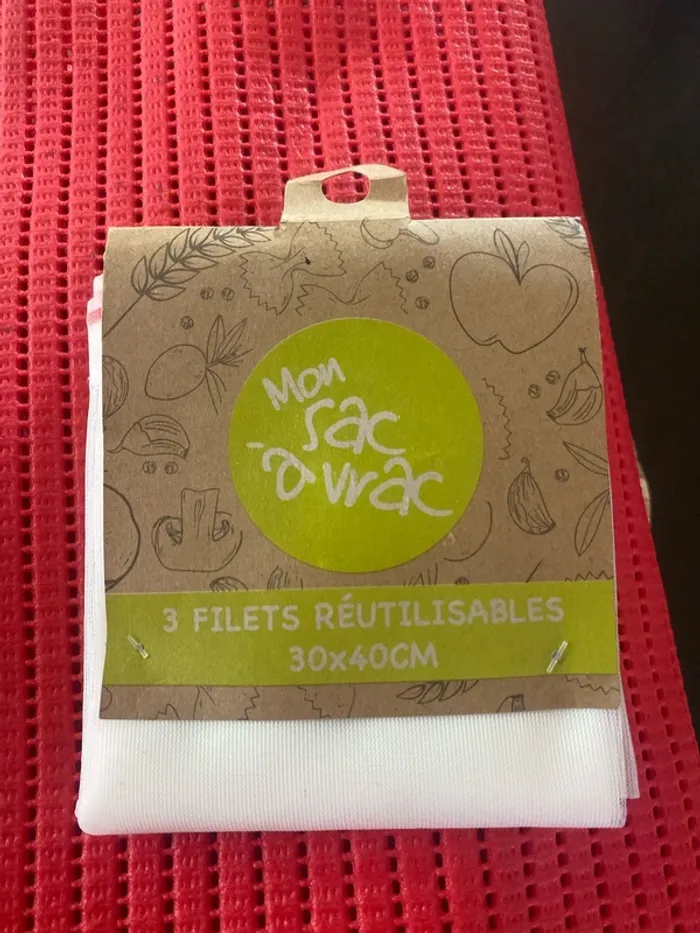 Lot de 3 filet réutilisable mon sac à vrac