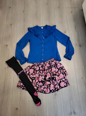 Ensemble b.nosy jupe et chemise jean 13/14 ans