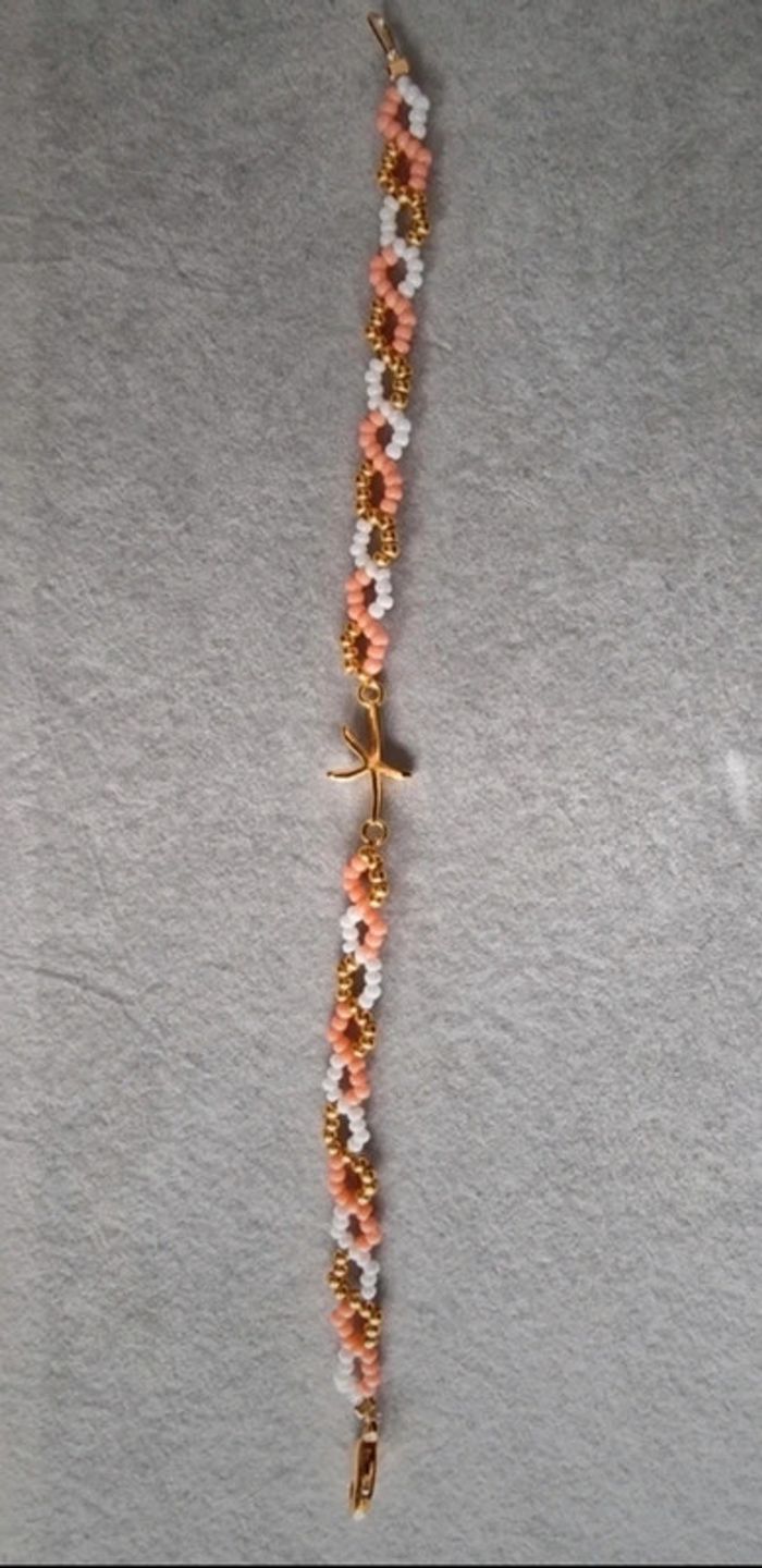 Bracelet thème vacances/été étoile de mer - photo numéro 4