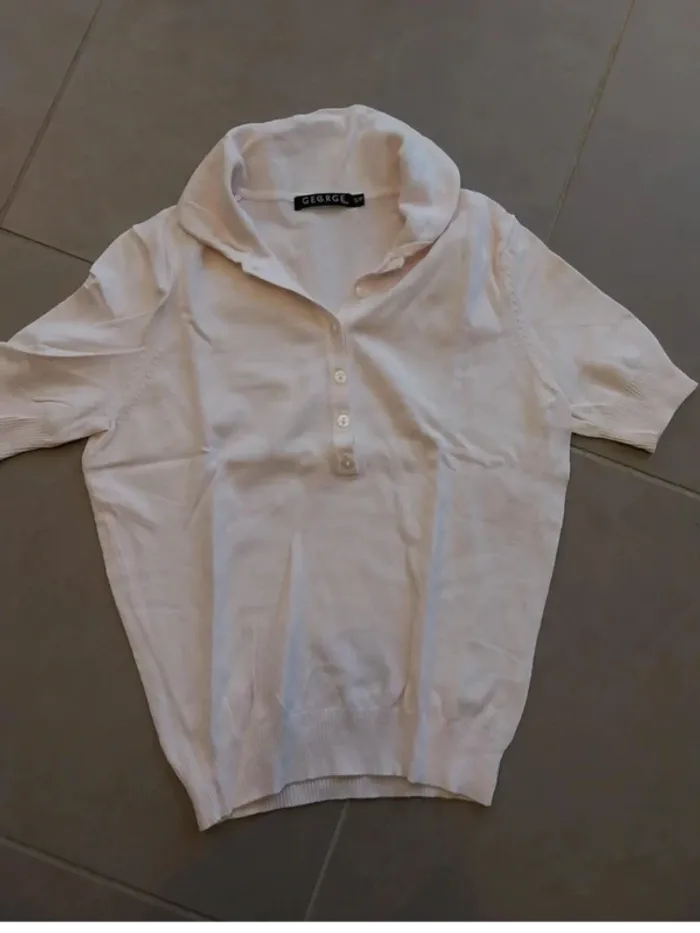 Pull mi saison blanc rosé T36