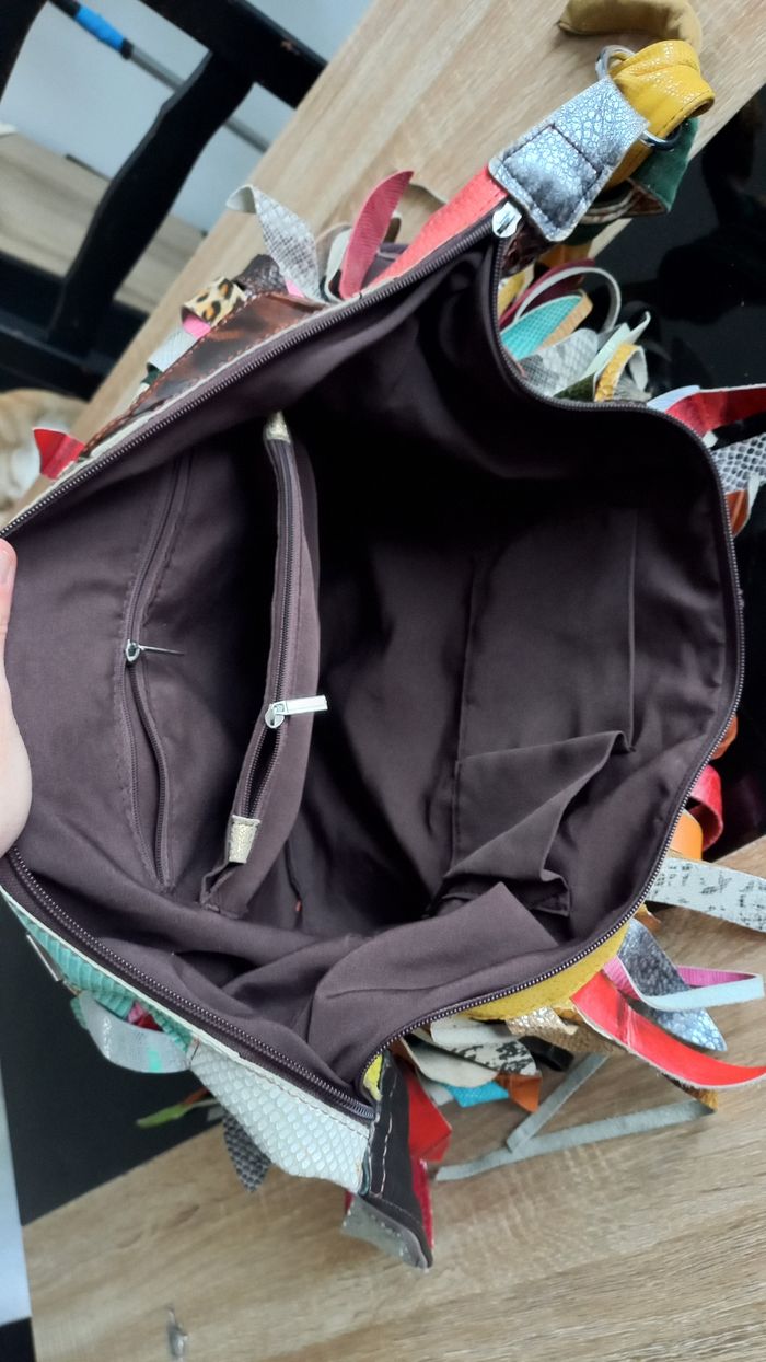 Sac  bandoulière cuir grande capacité - photo numéro 8