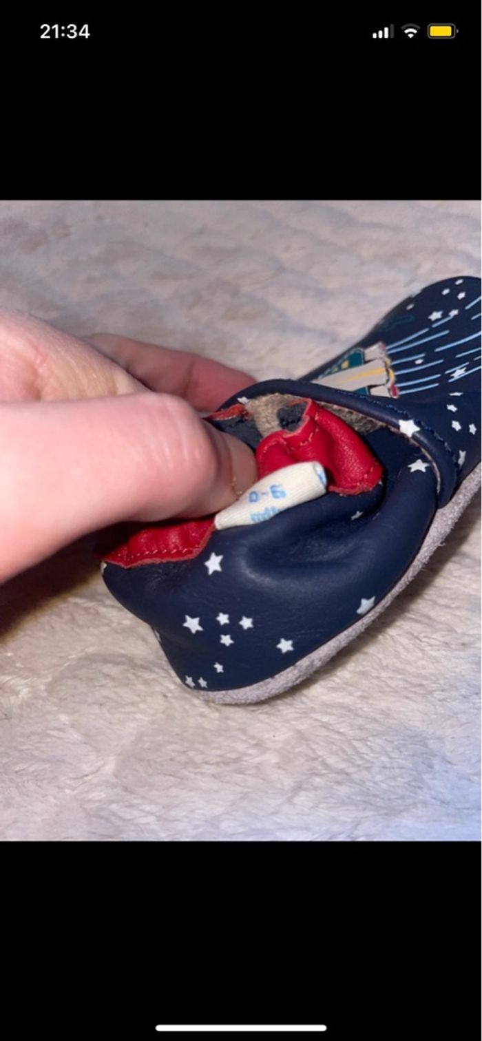 Chaussons en cuir Robeez 0-6 mois neufs - photo numéro 5