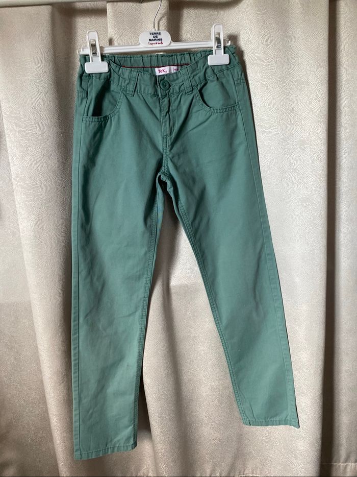 Pantalon jeans vert 9-10 ans Tex