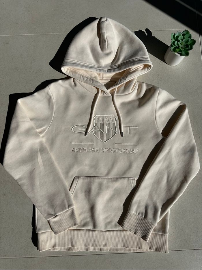 Sweat à capuche Gant Beige taille S 👕