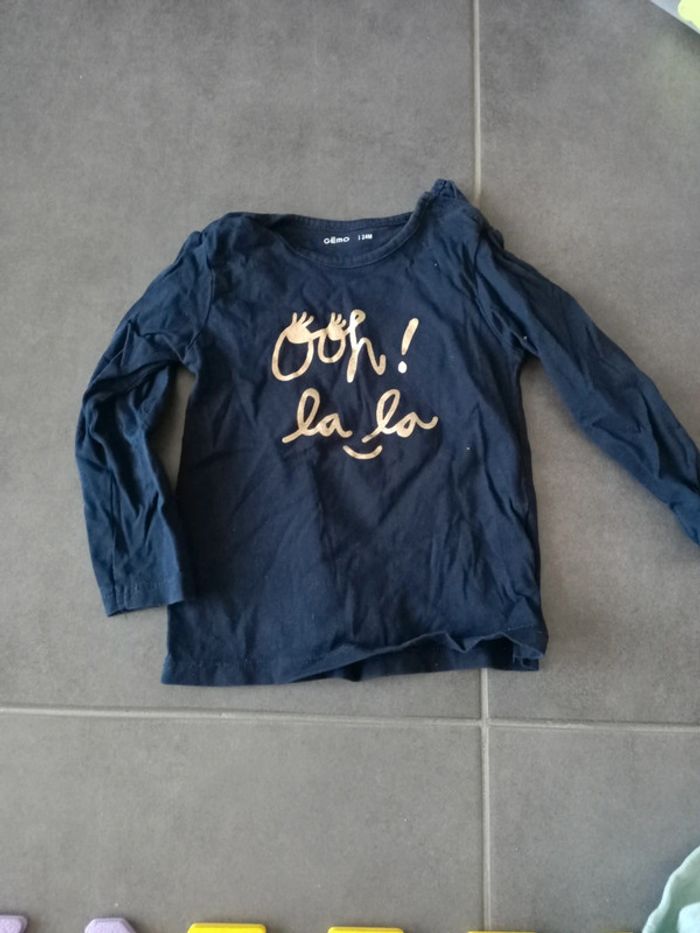 Lot tee shirts manches longues, 24 mois - photo numéro 3
