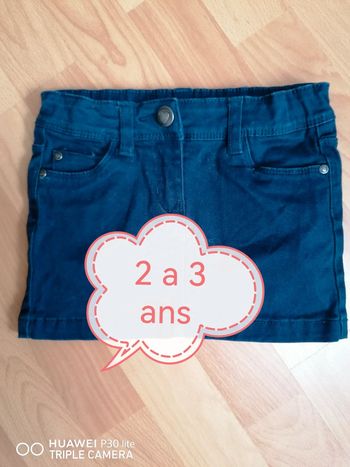 Jupe jean's TeX 2 3 ans marine