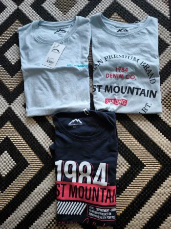 Lot de 3 T-shirts Best Mountain - Taille L - Neufs