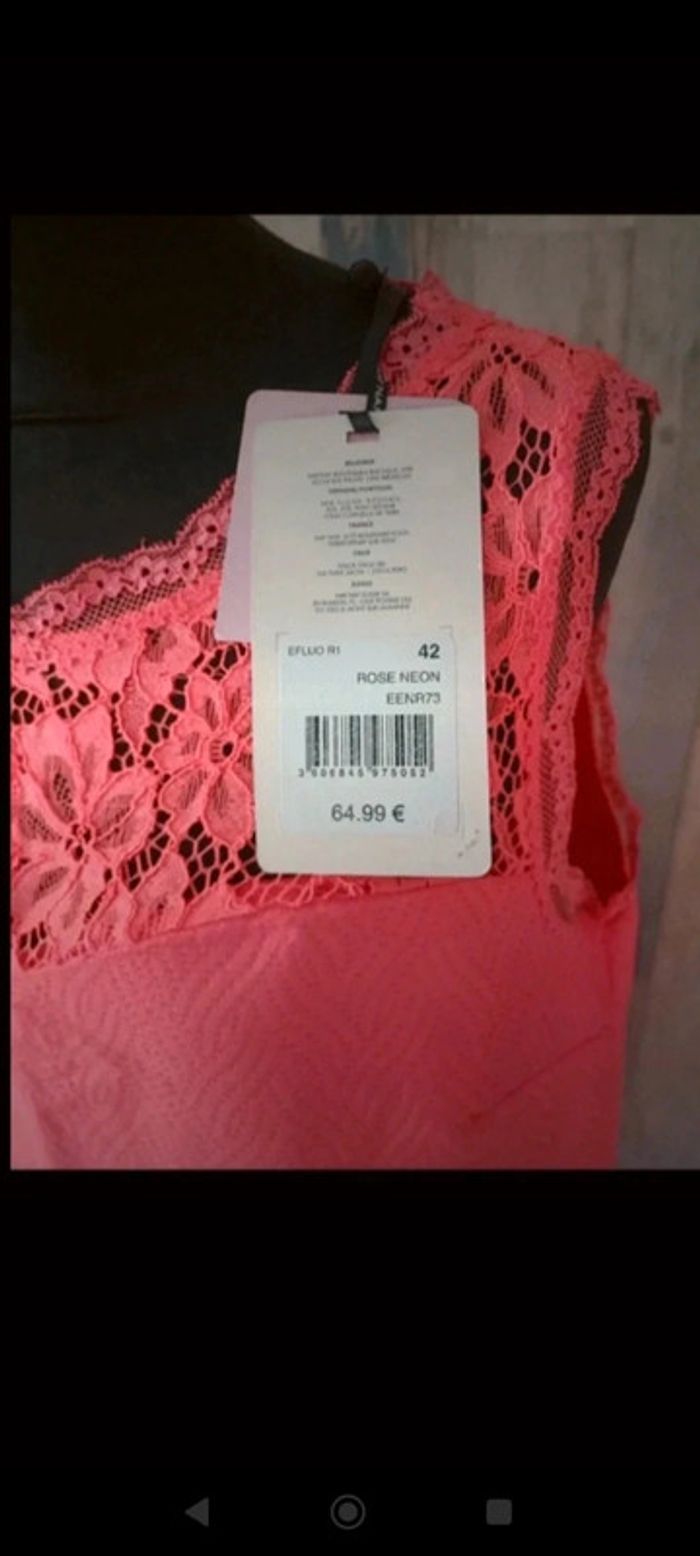 Robe Naf Naf rose néon 42 - photo numéro 2
