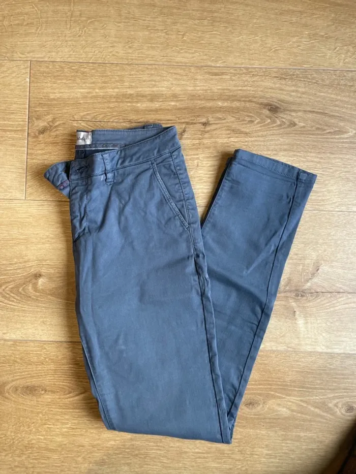 Chino bleu pétrole - photo numéro 2