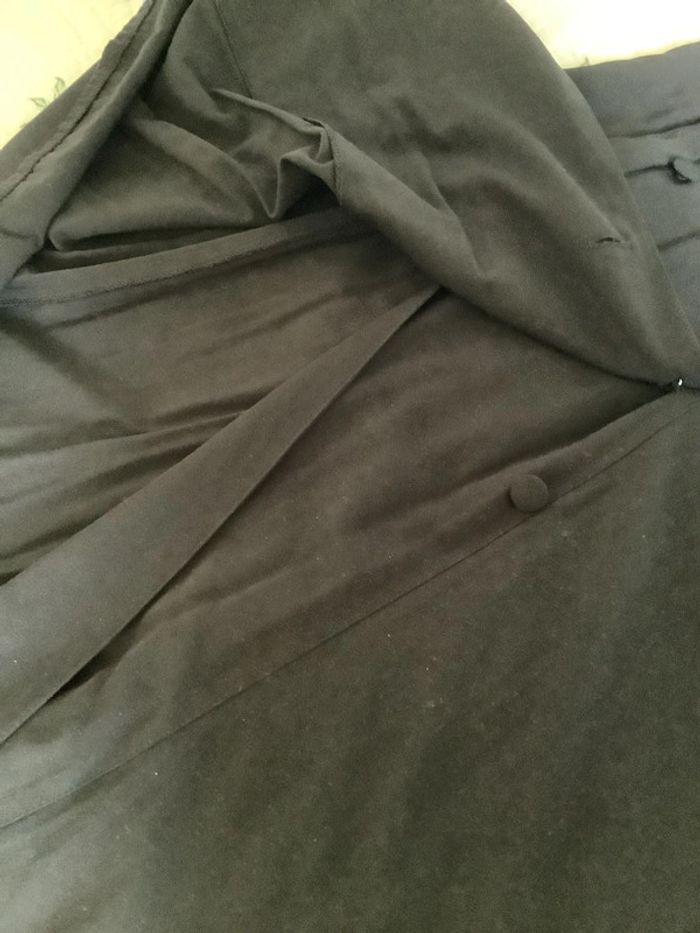 Jupe portefeuille fluide boutonnée effet double boutonnage - photo numéro 6