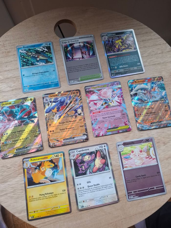 Lot de cartes Pokemon avec Ex