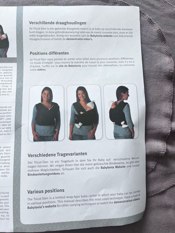 Écharpe de portage tricot-slen en coton biologique - photo numéro 10