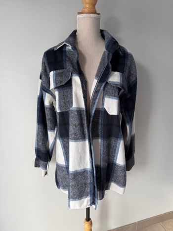 Veste longue a carreaux new collection 