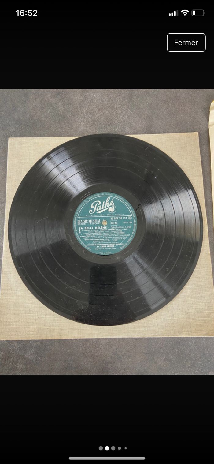 Vinyle 33 tours Offenbach La belle Hélène - photo numéro 2