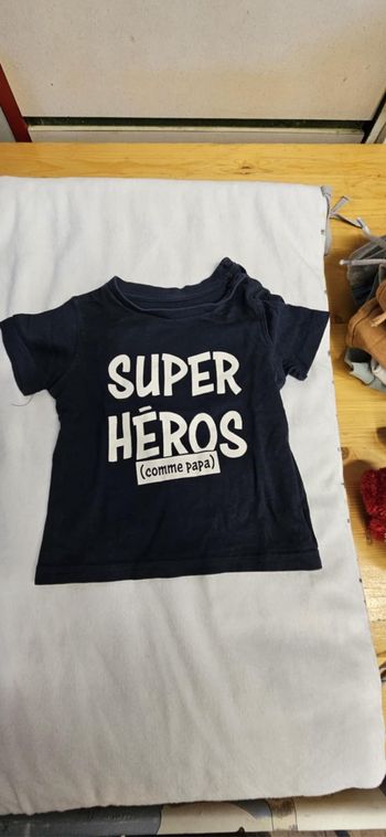 Tee shirt super Héros comme Papa