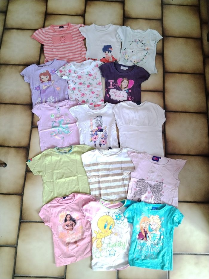 Lot de 15 tee-shirt à manche courte