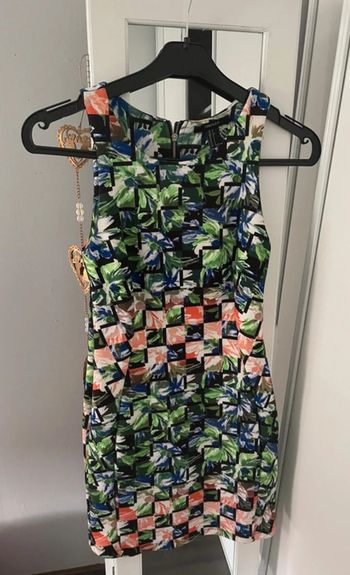 Robe sans manches à imprimé floral graphique – Taille 36