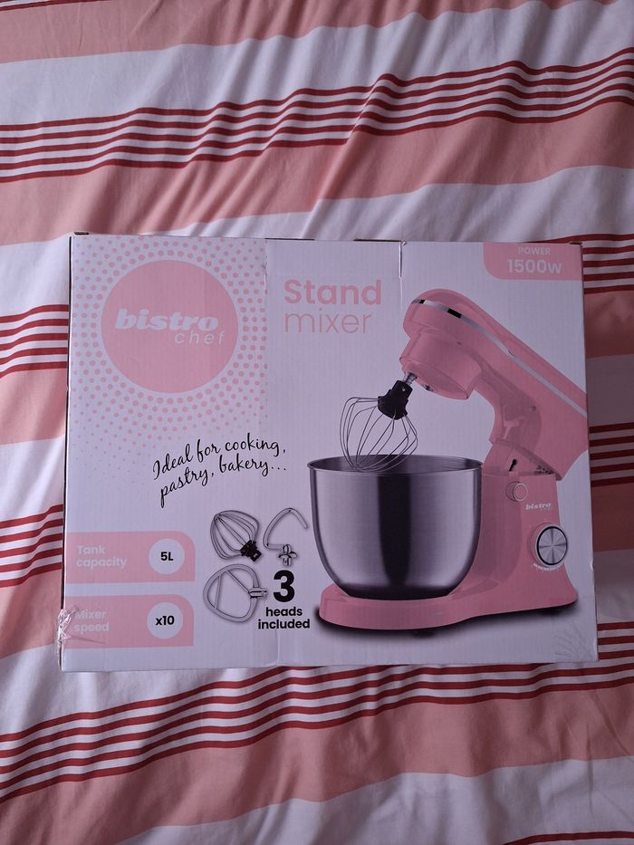 Robot pâtissier Bistro Chef 1500W - Rose pastel - photo numéro 3