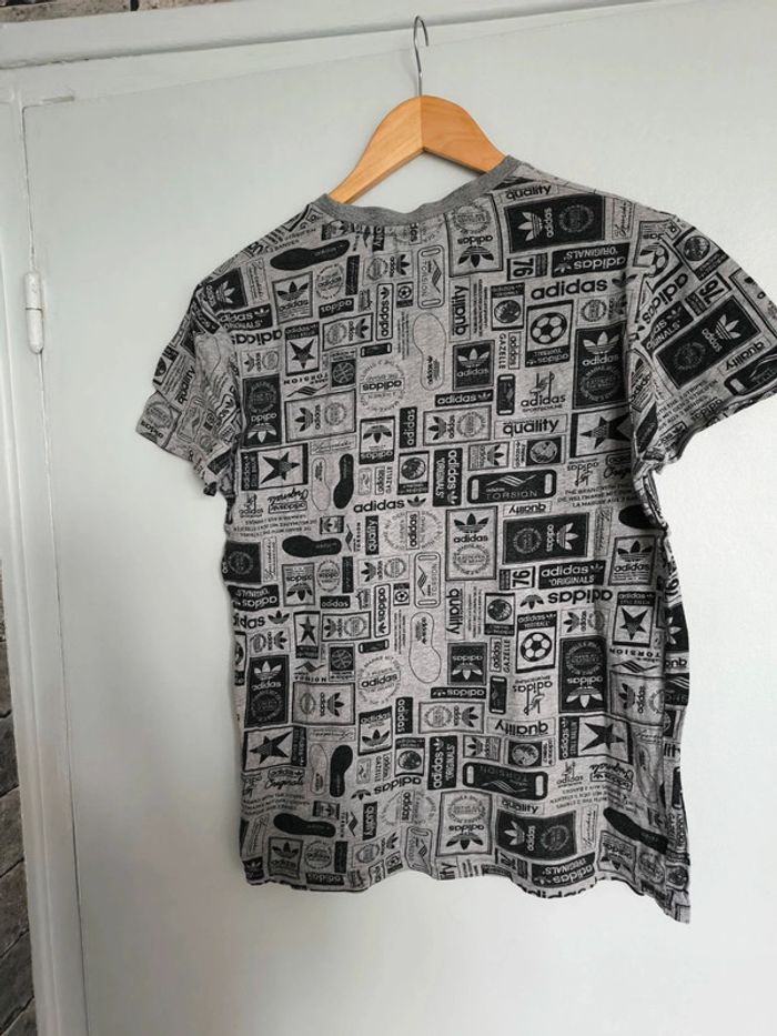 Tee shirt gris adidas taille M - photo numéro 3