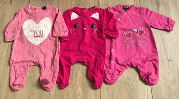 Lot de 3 pyjamas ete naissance