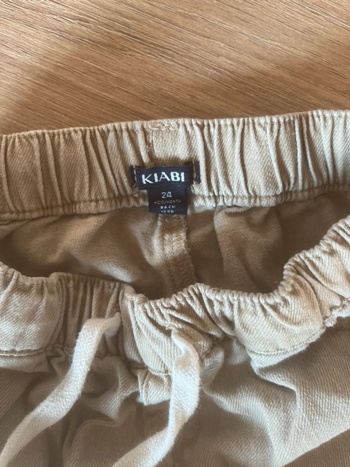 Short en jeans beige Kiabi - photo numéro 3
