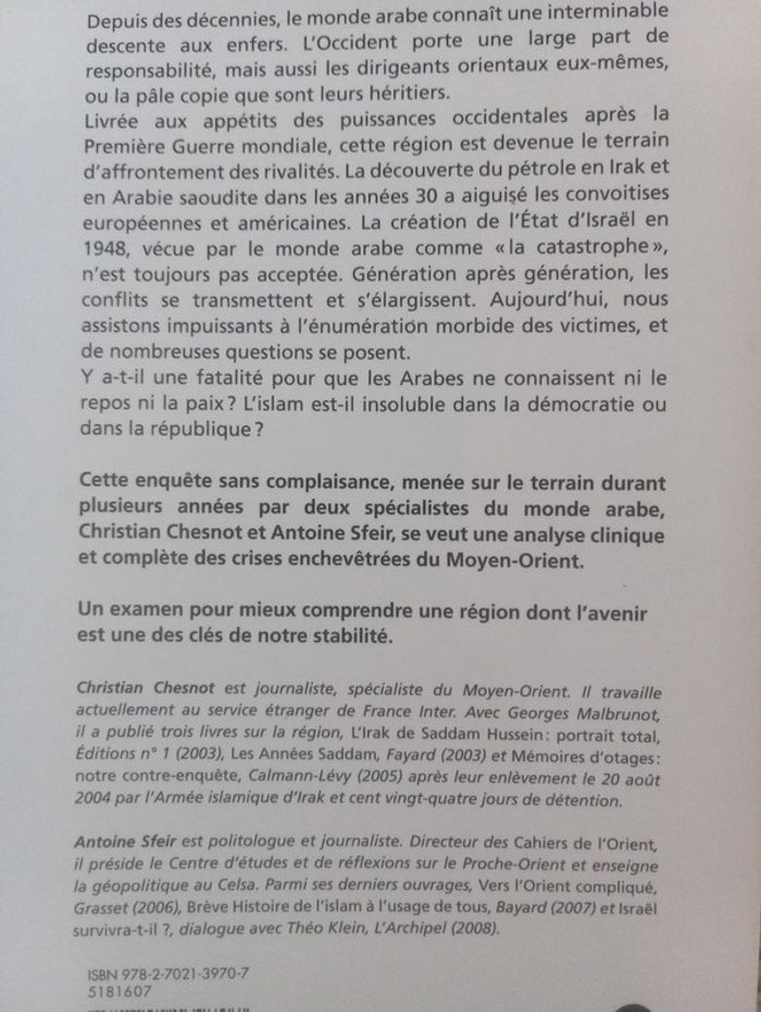 Christian Chesnot/Antoine Sfeir - Orient occident le choc? - photo numéro 3