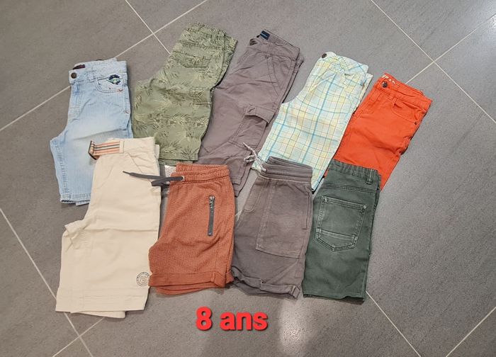 Lot shorts garçon 8 ans