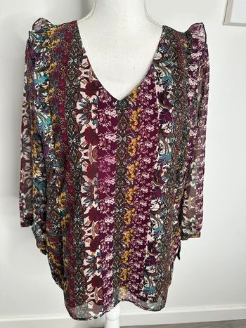 Blouse à fleurs multicolore Julie Guerlande T40 L