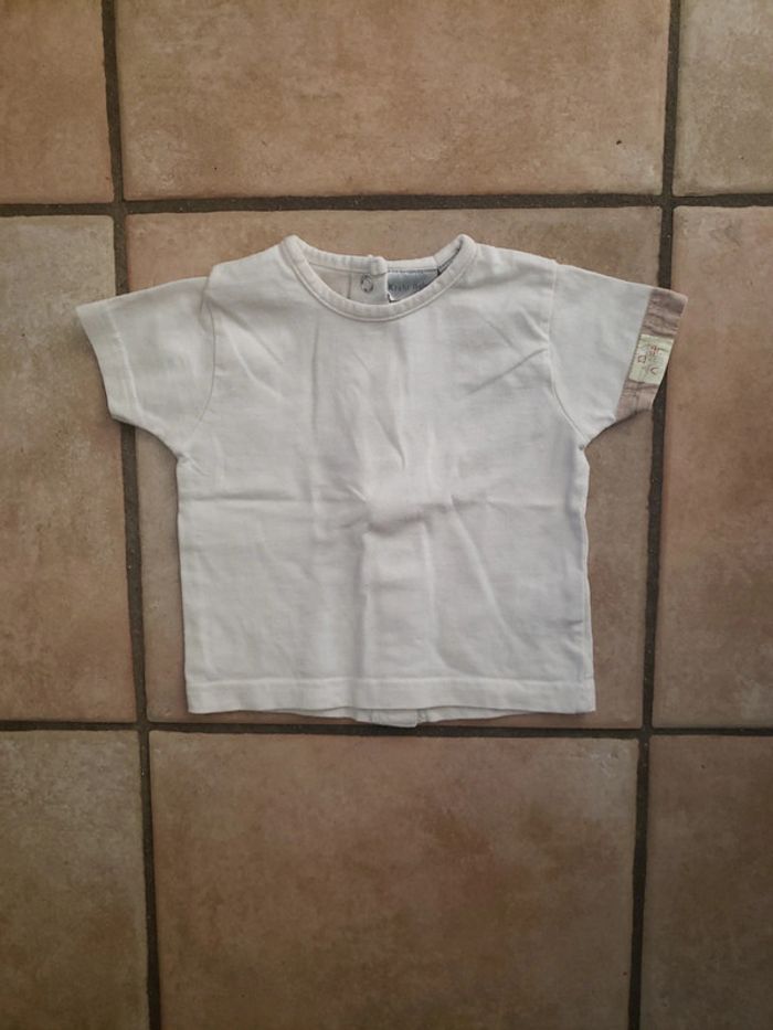 T-shirt blanc 3 mois